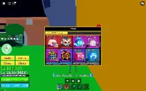 Conta rara nivel max, com t rex e dough e portal no bau