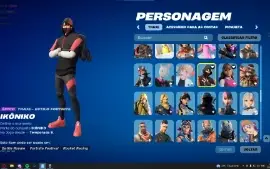 Conta fortnite SUPER RARA temporada 3 para frente completa +