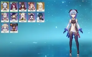 Conta Genshin Impact Ganyu + Harpa Celestial AR 11