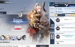 Conta Tower of Fantasy - Servidor Tiamat - lvl 69 48k FC