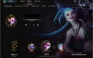 Conta lol sem elo nunca ban nem restrição