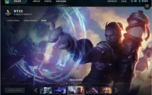 Conta de LoL (807 skins, 3 Pax, ryze humano e etc)