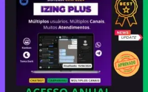 Izing Plus 2024 - Sistema Crm - Multiplos Canais