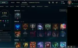 Conta TFT Diamante 3 todas Shisa 3* e 231 skins no LOL