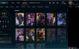 Conta TFT Diamante 3 todas Shisa 3* e 231 skins no LOL