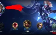 CONTA DIAMANTE 3 MUITAS SKINS E CHAMPS