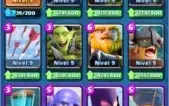 CONTA CR NÍVEL 10 COM 270 GEMAS.