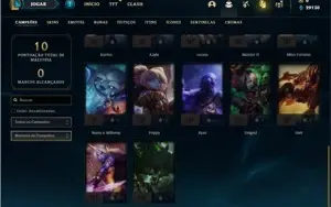 Conta ouro 4 com 27 Champs e 6 Skins ( VIRGEM DE EMAIL )