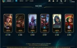 Conta ouro 4 com 27 Champs e 6 Skins ( VIRGEM DE EMAIL )