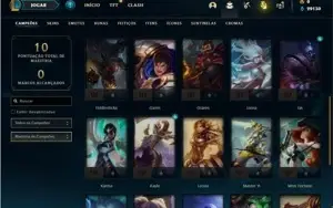 Conta ouro 4 com 27 Champs e 6 Skins ( VIRGEM DE EMAIL )