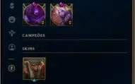 conta league of legends Diamante 2   (7 skins )
