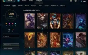 Conta - 388 Skins - Diamante S8