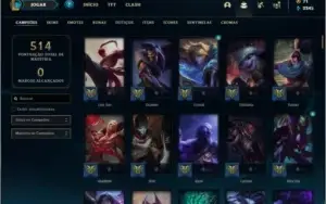 Conta unranked MAIN ADC com 134 champs e 269 skins