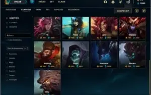 Conta unranked MAIN ADC com 134 champs e 269 skins