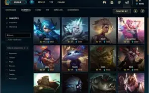 Conta unranked MAIN ADC com 134 champs e 269 skins