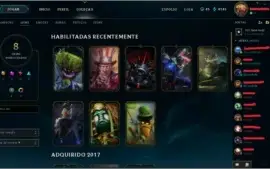Conta de League Of Legends, Unranked, 35 Campeões, 8 Skins