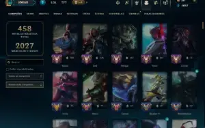 Unranked com 150 Champs e 117 Skins ( MID / JG / TOP )