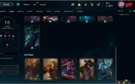 Conta com 16 Skin's