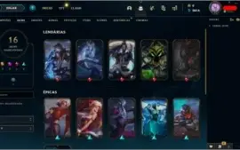 Conta com 16 Skin's