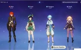 Diluc 2k+ ATQ/ Venti AR37 - 16 days NM pack - 5500 crystals.