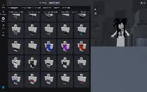 conta roblox unisex( tem mais skins femininas)