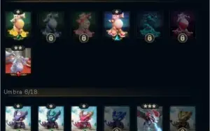 CONTA TFT PLATINA IV COM VARIAS LENDAS, CONTA LOL COM SKINS