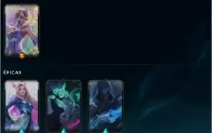 CONTA TFT PLATINA IV COM VARIAS LENDAS, CONTA LOL COM SKINS