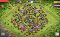 CLASH OF CLANS CV9 FULL 10K GEMAS