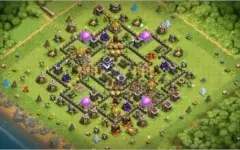 CLASH OF CLANS CV9 FULL 10K GEMAS