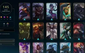 CONTA LOL- LVL 195 - 165 Champions - 145 Skins - FULL ACESSO
