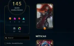 CONTA LOL- LVL 195 - 165 Champions - 145 Skins - FULL ACESSO