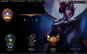 Conta Ouro 1 99 Skins e 99 Campeões