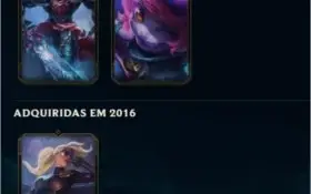 CONTA DE LOL UNRANKED - 24 CAMPEÕES - 3 SKINS