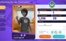 conta pokemon unite lvl 42  rank ultra 4
