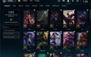 Conta ouro 2 com 55 Champs e 29 Skins + 4000 RP