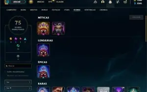 Conta ouro 2 com 55 Champs e 29 Skins + 4000 RP