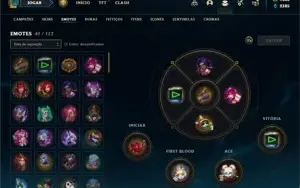 Conta ouro 2 com 55 Champs e 29 Skins + 4000 RP
