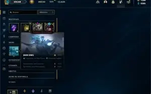 Conta ouro 2 com 55 Champs e 29 Skins + 4000 RP