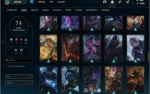 Conta ouro 1 com 100 champs, 74 skins +1 Prestigio (LEONA)