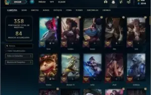 Conta ouro 1 com 100 champs, 74 skins +1 Prestigio (LEONA)