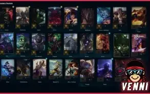 CONTA LEAGUE OF LEGENDS PLATINA 1 • 26 CAMPEÕES