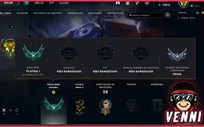 CONTA LEAGUE OF LEGENDS PLATINA 1 • 26 CAMPEÕES