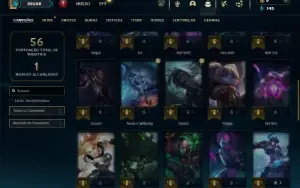Esmeralda 4 com 45 Champs e 9 Skins + 1 Fragmento