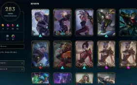 Conta Ex Diamante 3, Skins: 283, Nivel: 441, (Mono Riven)