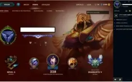 VENDO CONTA DIAMANTE 5  124 CAMPEÕES  30+SKINS 3 LENDÁRIAS
