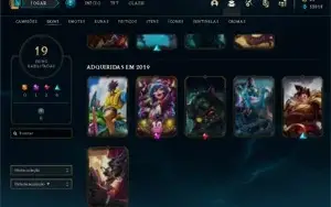 Conta de league of legends main top com 15k de essência