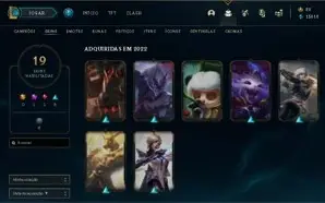 Conta de league of legends main top com 15k de essência