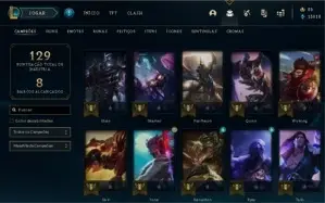 Conta de league of legends main top com 15k de essência