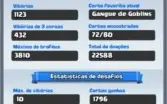Conta clash royale lvl 11 arena lendária 3800+