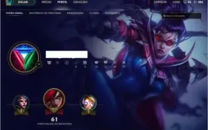 Conta League of Legends - UNRANKED + Champs e Skins+ Top